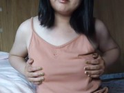 Preview 3 of Japanese woman makes dirty moaning voice with nipple masturbation