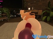 Preview 2 of VRCHAT Cum Countdown - DOGGY STYLE the bunny gets until she CUMS with you | JinkyVR