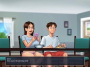 Preview 2 of Summertime saga #38 - Rubbing my cock on the yoga teacher - Gameplay