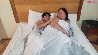 Sweet stepmom share a bed with stepson