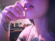 Preview 1 of 4 Lip, Smoking, Mouth, Piercing AND Lipstick Fetish (multi)