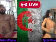 Preview 4 of Legion Of Cum During Zoom Meeting - Duke Wayne VS Tyler Coxx (TEASER)