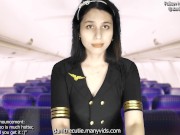 Preview 2 of Hottie tgirl flight attendant lets you fuck her and cum on her face during your hazy flight