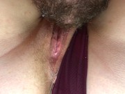 Preview 6 of Eating & fucking a meaty hole of a  stepmom after pissing. Close-up