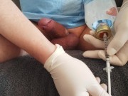 Preview 5 of Small injection into penis, cumshot