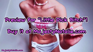 Little Dick Bitch - Femdom POV - Petite Domme Small Tits