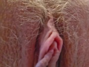 Preview 6 of Extreme Close-Up Of My Hairy Blonde Pussy And Clit