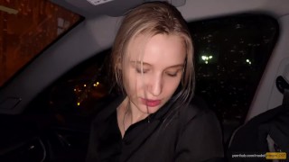 Pornhub Model Met Her Fan And Suck His Dick Right In Car!