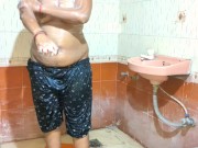 Preview 1 of Desi Indian hot wife Aishaa teasing lover while Bathing