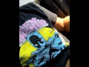 Preview 1 of I masturbate inside my car in a public parking lot. I cum on my shirt, I wanna fuck you yg