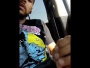 Preview 6 of I masturbate inside my car in a public parking lot. I cum on my shirt, I wanna fuck you yg