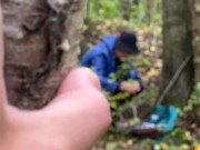 Preview 1 of Fucked a stranger in the woods without a condom and cum inside