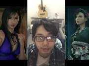 Preview 5 of Final Fantasy Tifa最终幻想蒂法蒂法穿着办公室衣服，被压在墙上。 她直接射精了。 她的阴户爆炸了。