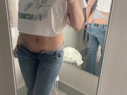 Preview 6 of Most Beautiful Girl | Risky Changing Room Masturbation With the best Orgasm.