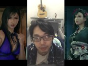 Preview 1 of Final Fantasy Tifa 圣诞树前的蒂法很美 用大奶子给我乳交 一时忍不住就射了 不满足 蒂法骑在身上 又内射一发