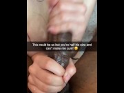 Preview 1 of Petite Amateur 19 Year Old Slut Cucks Boyfriend While Jerking Off Her Master’s Veiny Big Black Cock