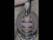 Preview 1 of Urethra stretching locked in my cage!