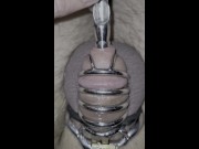 Preview 4 of Urethra stretching locked in my cage!