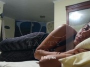 Preview 1 of Mñ My boyfriend fucks me at night when we are lying down - Tatty Rios