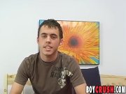 Preview 6 of Interviewed gay Clay Whorton masturbates and cums solo