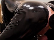Preview 3 of CD Rubberdoll Dildo Fucked by Machine