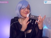 Preview 4 of SFW ASMR Rem Re:Zero Ear Licking - PASTEL ROSIE Deeply Satisfying Sexy Cosplay Ear Eating Wet Sounds