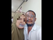 Preview 1 of KKN Binor Penari (Jogja.1) _ Fuck & impregnate Indonesian hijab bbw milf housewife dance instructor.