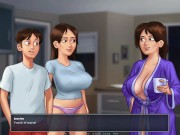 Preview 4 of Summertime saga #48 - Masturbating while watching porn in the living room - Gameplay