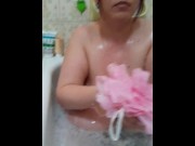 Preview 5 of sexy smoker in the bathtub