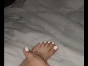 Preview 4 of Sexiest footjob ever 😍💦😍💦(cumshot💦💦)