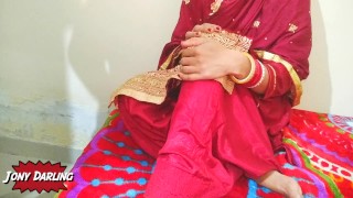 Husband tears her wife Priya gown to saw her sexy body and fuck her ass hard in Hindi audio