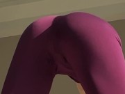 Preview 6 of short leggings on the hot juicy small ass