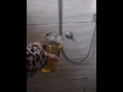 Preview 2 of Glass of piss a full litter of pee