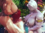 Preview 3 of ariel fucked by futa Ursula and Gothel