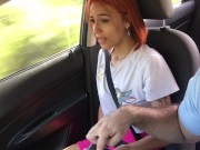 Preview 1 of I play with the uber driver while he takes me to work