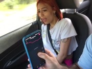 Preview 2 of I play with the uber driver while he takes me to work