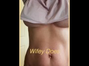 Preview 3 of Wifey flashes her tight body to the camera