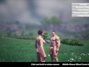 Preview 2 of Feign - Sexy man with big muscular arms