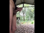 Preview 2 of handjob and cumshot in a public place