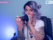 Preview 1 of SFW ASMR Tktktk Sksksk - PASTEL ROSIE Soothing Ear Attention - Sexy Egirl Live Stream SoftRosieASMR