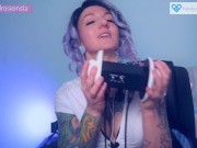 Preview 4 of SFW ASMR Tktktk Sksksk - PASTEL ROSIE Soothing Ear Attention - Sexy Egirl Live Stream SoftRosieASMR