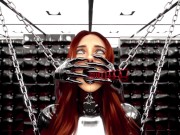 Preview 2 of Black Widow in Hardcore Metal Bondage and Latex 3D BDSM Animation