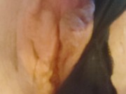Preview 6 of Wand play on my big labia lips