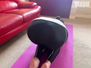 Preview 1 of Sudden Back Piston To Big Ass Wife During Yoga! De M Amateur SEX! "Individual shooting / sex / POV"