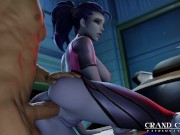 Preview 3 of Arrested Widowmaker fucked in Ass on Police Car [Grand Cupido]( Overwatch )