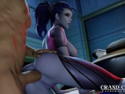 Preview 4 of Arrested Widowmaker fucked in Ass on Police Car [Grand Cupido]( Overwatch )