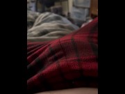 Preview 5 of Had a vibrator in my pants I couldn’t contain my moans - Loud Moaning Orgasm FTM