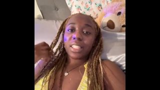 DARKSKIN EBONY SMALL BOOTY : lil booty matter gang Ft sexy lingerie haul showing off red pantys
