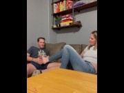 Preview 5 of Milf Feet Worship! Sexy Feet! - I let him jerk off to my feet for the test answers!