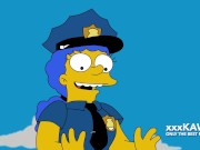 Preview 3 of Police Marge tries to arrest Snake but he fucks her. - The Simpson hentai